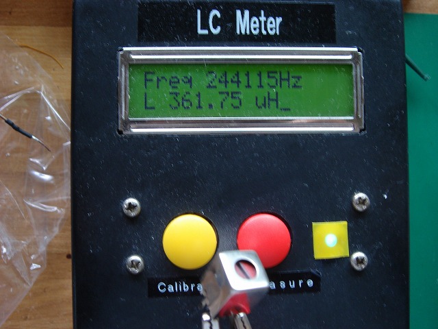 LCメーターで測定するOSCコイルのインダクタンス