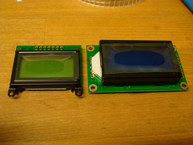 8文字2行LCDの比較１