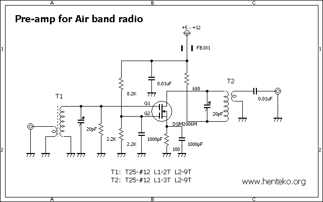 SGM2006Mエアバンドプリアンプ回路図