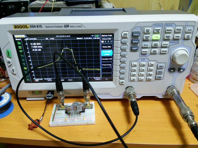 スペクトラムアナライザーRIGOL　DSA815-TGについて