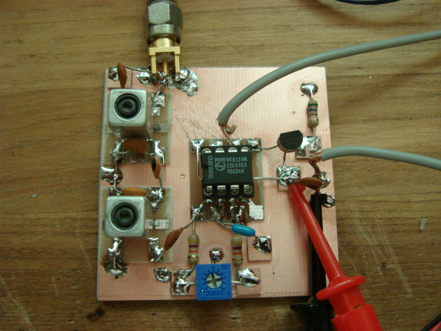 DDS-VFO 7MHz-QRP-SSBトランシーバー高周波同調回路と周波数変換回路