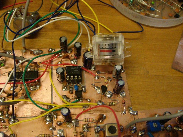 DDS-VFO 7MHz-QRP-SSBトランシーバー　Sメーター回路