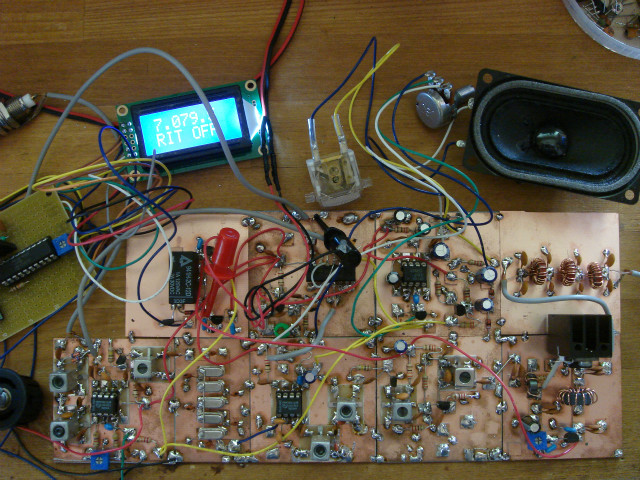 DDS-VFO 7MHz-QRP-SSBトランシーバー