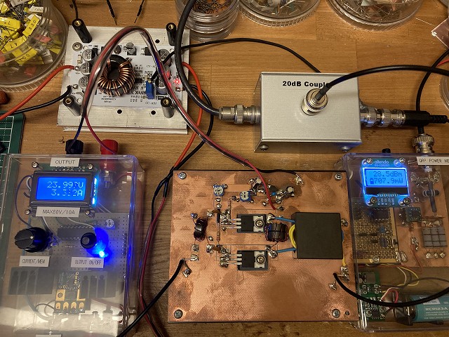 QRPデジタルパワーメーター動作確認