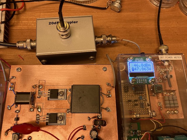 QRPデジタルパワーメーター動作確認