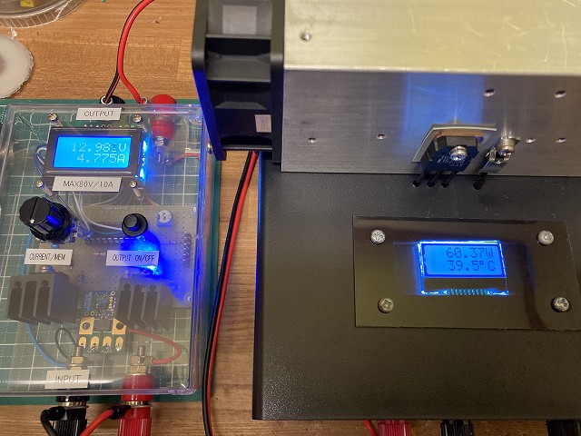 MOSFET電子負荷の動作確認