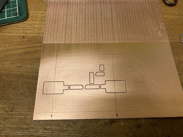 CNCフライス盤で作成したMMG3H21NT1 RFアンプ基板