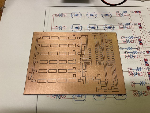 CNCフライス盤で作成したLPF切替式RFツートーンジェネレーター基板