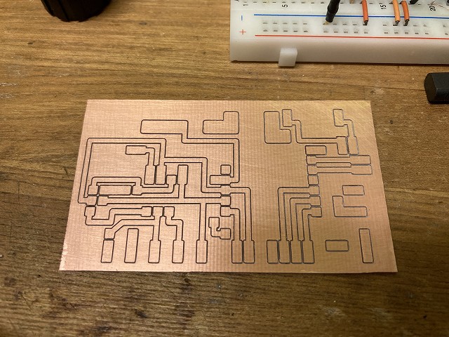 CNCフライス盤で作成したポータブルDSPラジオ基板