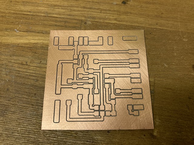 CNCフライス盤で作成したsi5351a 50MHz-VFO基板