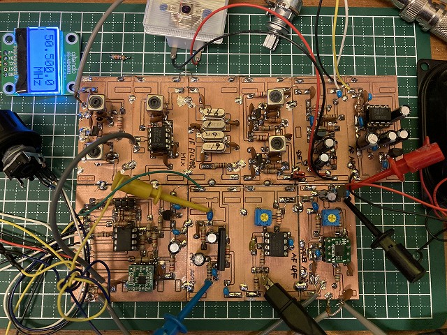 モジュールタイプ50MHz-QRP-AMトランシーバー