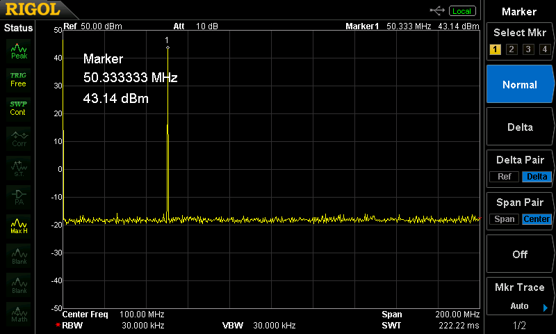 50MHz用に改造したELH-230G2のスプリアス