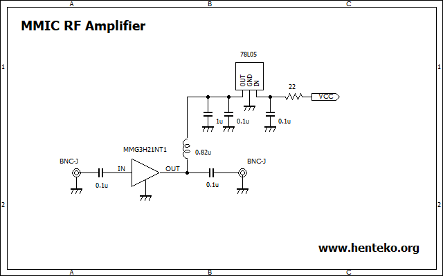 MMG3H21NT1 RFアンプ回路図