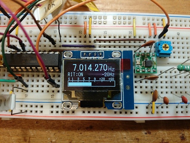 si5351aとグラフィックOLEDモジュールを使ったVFOについて