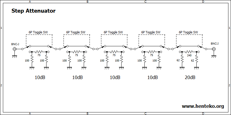 ステップアッテネーター回路図