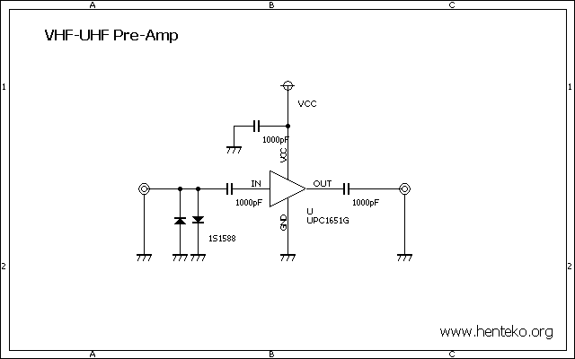 uPC1651gプリアンプ回路図