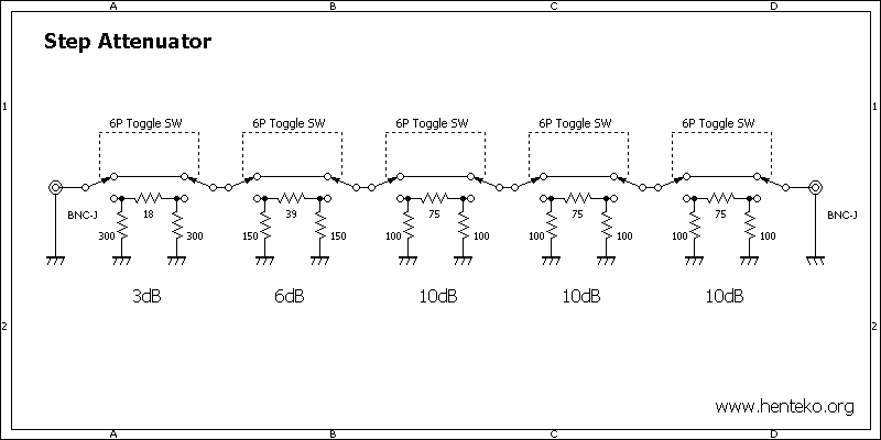 ステップアッテネーター回路図