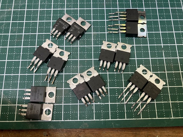 RFリニアアンプとしてテストしたMOSFET