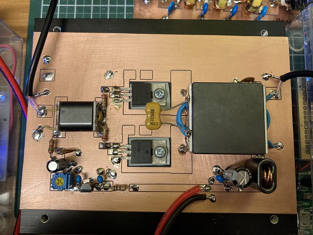 IRFZ24Nを使ったリニアアンプの試作