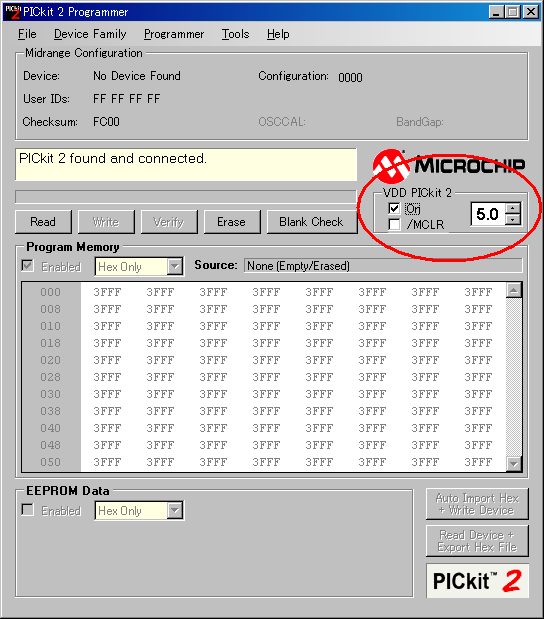 PICkit2プログラマー
