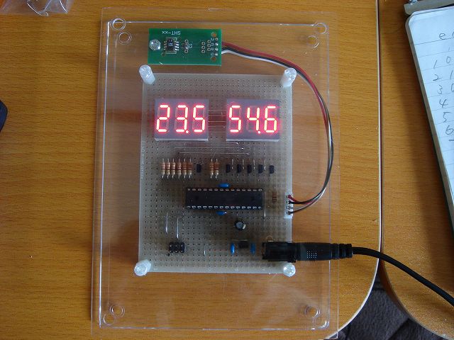SHT11を使った温度計・湿度計の製作